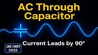 ⚡ Alternating Current Through a Capacitor Explained | JEE NEET Physics 2025