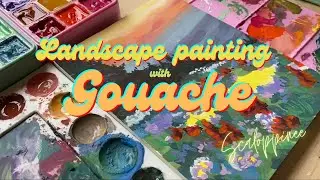 Dipingere un PAESAGGIO con GOUACHE