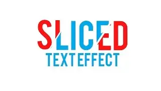 Photoshop| creating text slice effect| tutorial|