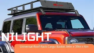 Nilight Large Roof Cargo Basket  Budget Rack
