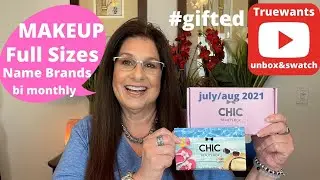 Chic Beauty Box JULY AUGUST 2021 Bi Monthly Subscription Box  Majority MAKEUP & BRAND NAMES !#Gifted