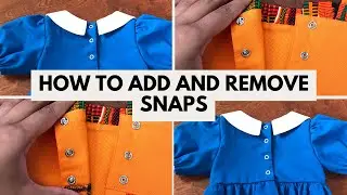 How to ADD and REMOVE Snaps from any Outfit | Sewing Tips | Metal snaps for baby clothing and more