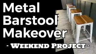 Metal Barstool Makeover - Weekend Project!