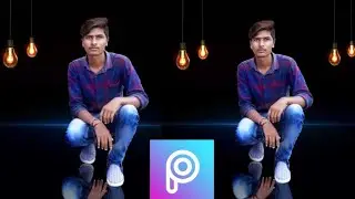 Picsart classic dark background editing | Soft light bulb effect | Picsart Editing...##