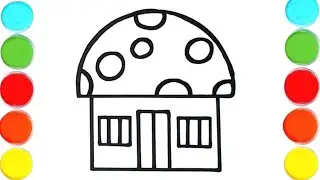 How To Draw A Home 🏠 Drawing For Kids Toddlers Art....