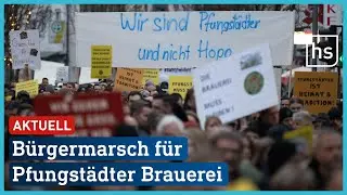 Bürger protestieren für Erhalt der Pfungstädter Brauerei | hessenschau