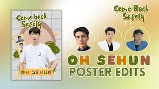 SEHUN EXO | KPOP Aesthetic Poster using Canva FREE | Enlistment Poster