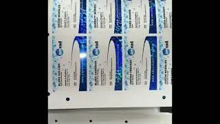 Matrix 370P Demo | Blue Holo Foil Business Cards 