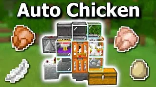Minecraft creative World series automatic cooked chicken 🐔🍗 farm and egg 🥚 farm || 