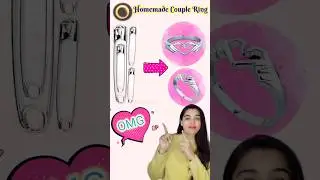Valentine Rings 💘💍| Diy Safety Pin Couple Rings | Homemade Easy Ring idea #kateyegirl #howtomake
