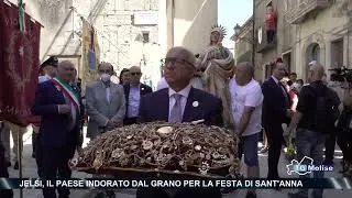 Jelsi, oggi il paese indorato dal grano per la festa di Sant'Anna