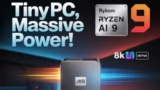 🔥 GEEKOM A9 Max AI Mini PC Review | Ryzen AI 9 HX 370 Power in Your Palm! 🚀