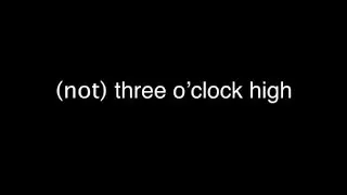 (not) Three O'Clock High