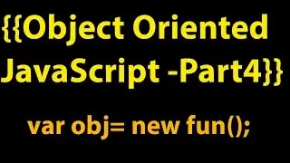 Object Oriented Javascript( part 4) prototype