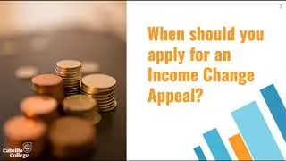 Income Change Appeal