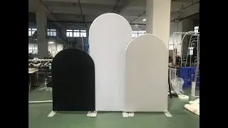 Milin Displays custom print arch photobooth backdrop, wedding display banner for party