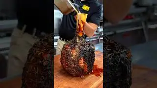 Chef shows you how to make a Thor&rsquo;s Hammer BBQ Beef #thorshammer #beefshank #bbq #smokedmeat #smoker