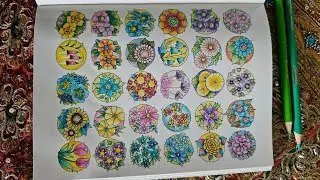 Let's color with Crayolas in Johanna Basford's book Small Victories. Final part