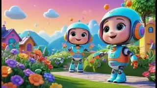The Shy Robot Learned to Wave | English Nursery Rhyme | Kids Songs | Baby Music