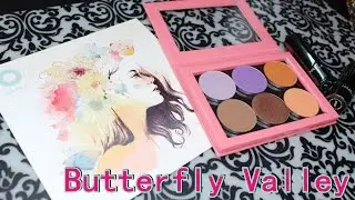 Swatch: Butterfly Valley Collection by Nabla Cosmetics (6 ombretti + 2 rossetti)