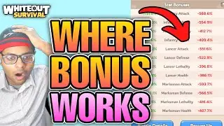 Which Stat Work in What Event - Whiteout Survival