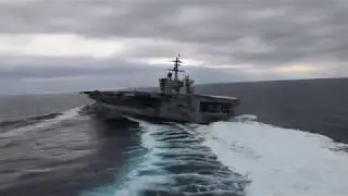Aircraft Carrier Drifting