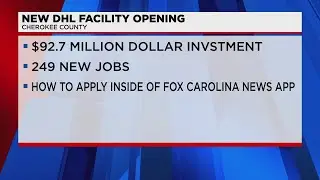 DHL Supply Chain to bring 249 new jobs to the Upstate