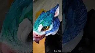 Griffin head painting #art #griffin #artdolls #crafts