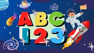 Learn ABC and 123 with Rocket in Space | ABC and 123 Song for kids