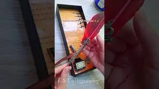 Try this 'Fountain pen' for Arabic Calligraphy ✨️🥀 #shorts #allah #art