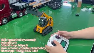 TOUCAN RC HOBBY LESU 1/14 Aoue LT5 RC Hydraulic Skid-Steer Loader Light Sound I6S RC THZH1324