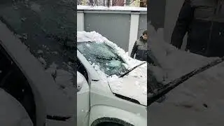 first snowfall in kashmir #nature