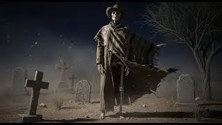 Gothic Western Whiskey Vibes – Skeletal Cowboy 4K