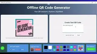 Offline QR Code Generator For Windows 10/11 | Create A QR Code With Logo