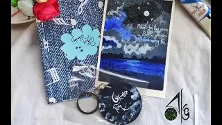 Alok Bindu Keyring | Art On Card | Art |  Bangladeshi Artist | Rung Crafts | Juthi | #shorts