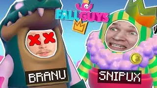 Snipux AMPU MUT ALAS 😡 | Fall Guys- HAASTE | w/ Snipux | Hauskat HETKET 😂 | Fall Guys Suomi