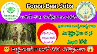రాష్ట్ర అటవీ శాఖలో 691 ఉద్యోగాలు 😱 | Forest Beat Jobs 2025 | Employment Generation | Jobs 2025