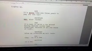 Writing and reading my new play, &ldquo;UHM!&rdquo; (Scene) &ldquo;After my interview.&rdquo;
