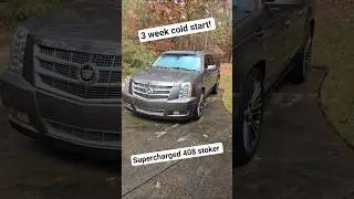 She wasn't happy with me! 😬😬 #escalade #supercharged #cammed #builtnotbought #shorts #v8 #cadillac