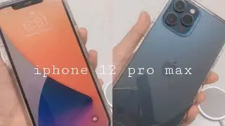 unboxing iPhone 12 pro max + MagSafe (PACIFIC BLUE) 💙