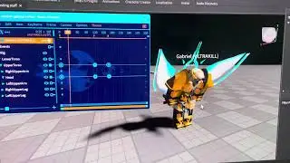 Testing animation in Roblox (partially animated, not completely).