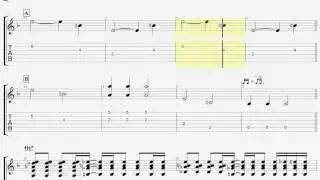 チャットモンチー 染まるよ ギター タブ guitar TAB