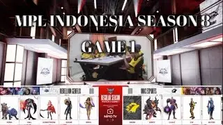 MPL SEASON 8 | REBELLION GENFLIX VS ONIC ESPORTS | GAME 1