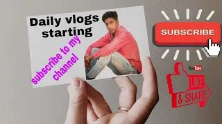 Daily vlogs starting || Raja poddar ||