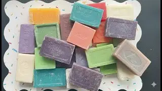 ✨🤩Relaxing ASMR SOAP&bull;Cutting Dry Soap&bull;Bundle of mix colourful ✨ soap & cutting asmr
