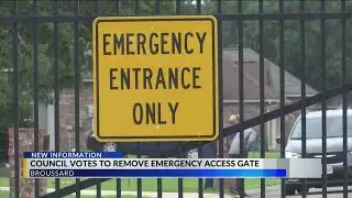City Council votes to remove emergency access gate