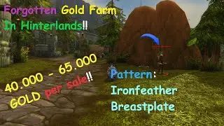 Forgotten Gold farm 40.000 - 65.000 GOLD plus per sale!! Patterns farm!