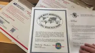 Iron Butt Association unboxing