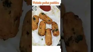 Potato poha patties#cooking #recipe#easyrecipe#mstryrecipe