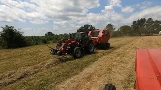 The Race is On! Cutting , Raking and Rolling. 1066 IH action